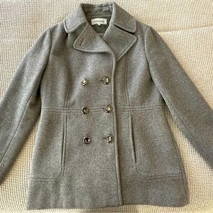 Women’s Calvin Klein, Grey, Wool blend coat, size 8, lined